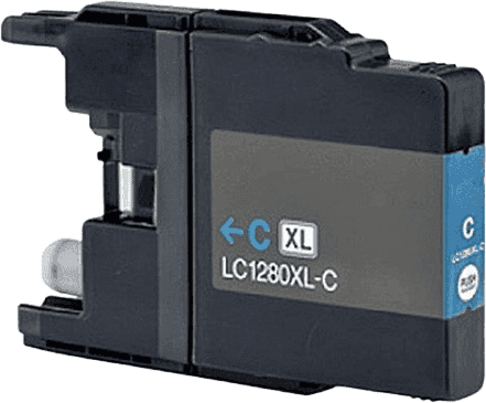 Brother Lc1280c Xxl Cyan Kompatibel Blækpatron 20 Ml. (Lc-1280c)