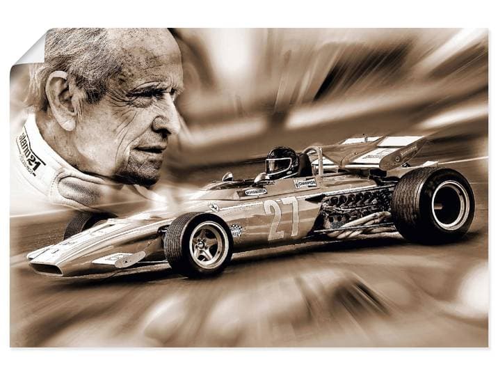 Artland Die belgische Legende Jacky Ickx Funsport 1 Stk. tlg. als Alubild, Leinwandbild, Poster, Wandaufkleber in verschied. Grössen