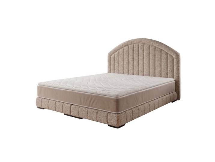 A&J MöbelLand GmbH Polsterbett LEON mit Lattenrost, Bett mit Kopfteil. (Länge: 209 cm, Höhe Kopfteil: 110 cm, 4 Kopfteil-Varianten, 7 Größen zur Auswahl, Modernes Design, TOP ANGEBOT!, Inklusive Lattenrost), Komplettgestell-Set