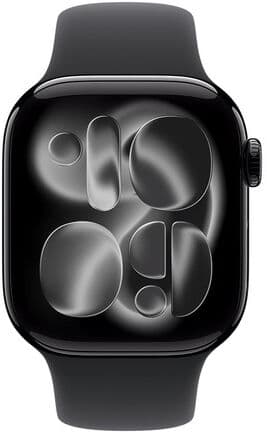 Apple Cinturino Sport nero (42 mm) - S/M
