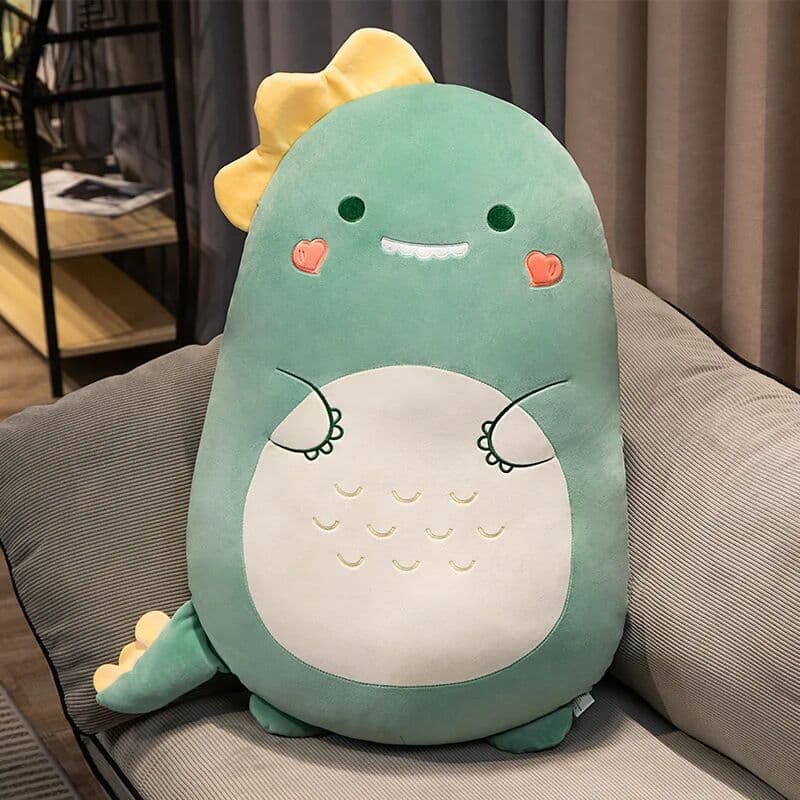 NONE Squishy Toy Kawaii Animal Fat Dinosaur Shiba Inu Dog Pillow Plush Toys Cute Rabbit Dolls Bed Sleeping Cushion