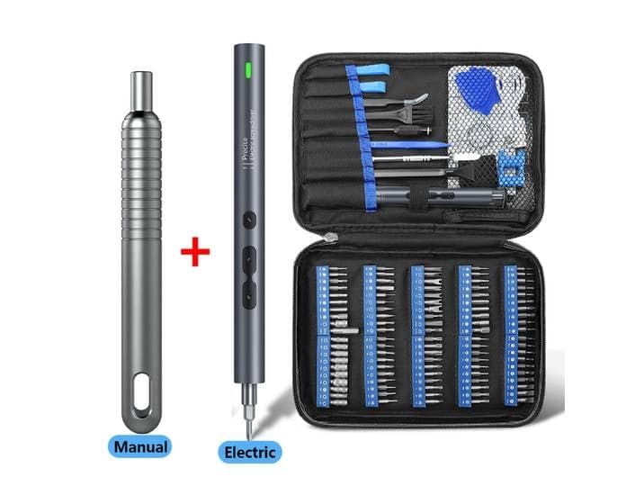 Jeu de tournevis électriques de précision, 120 en 1, kits d'outils à main électriques, rechargeables, sans fil, mini petits embouts pour Xiaomi, réparation mobile