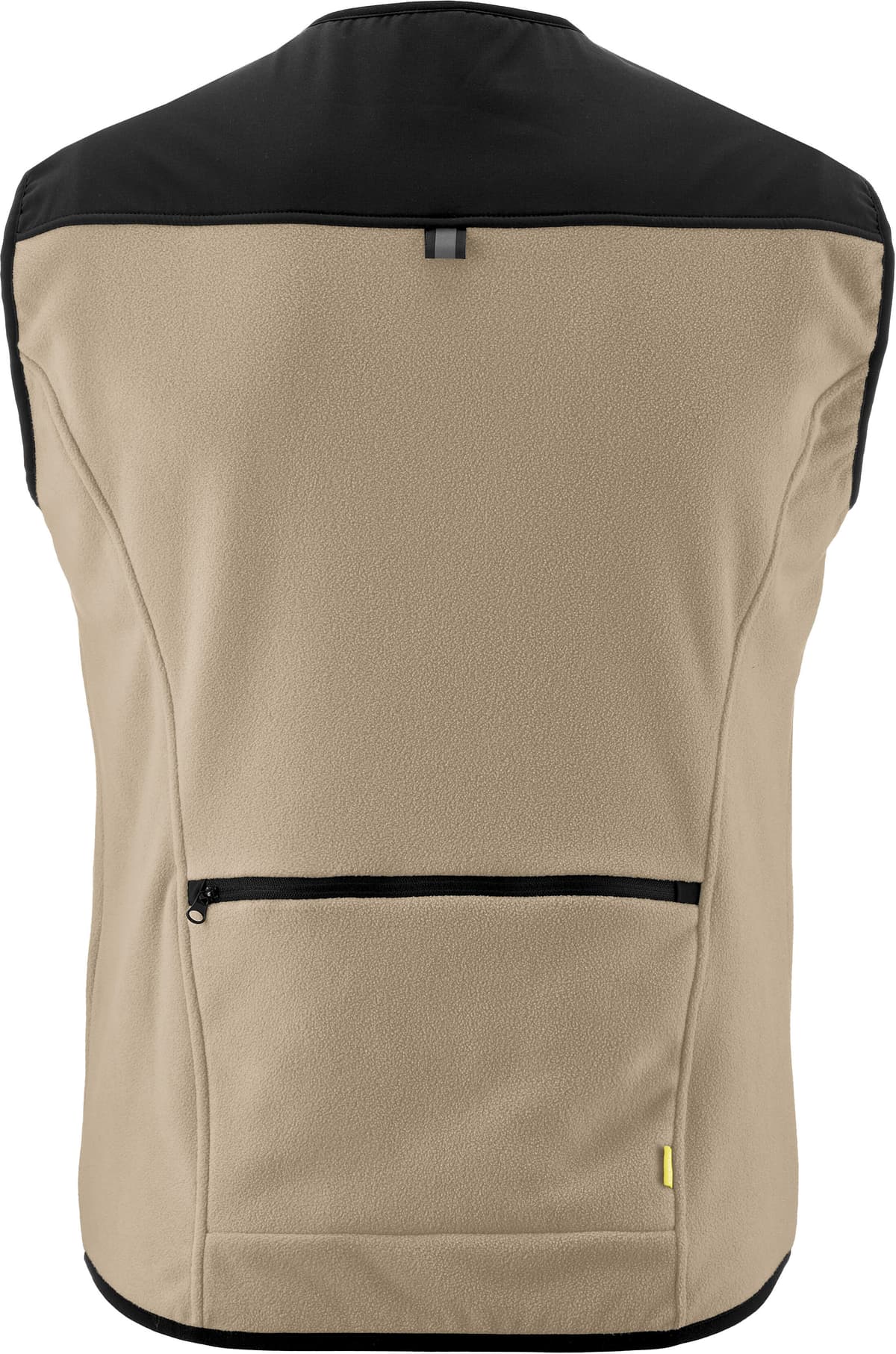 Fahrradjacke GONSO "ADVENTURE VEST FLEECE", Herren, Gr. M, beige (cream), 95% Polyester, 5% Elasthan, Rundhals, Jacken Fahrradjacke, Unisex Radweste, warme Fleece-Weste, integrierte Smartphone Tasche cream M