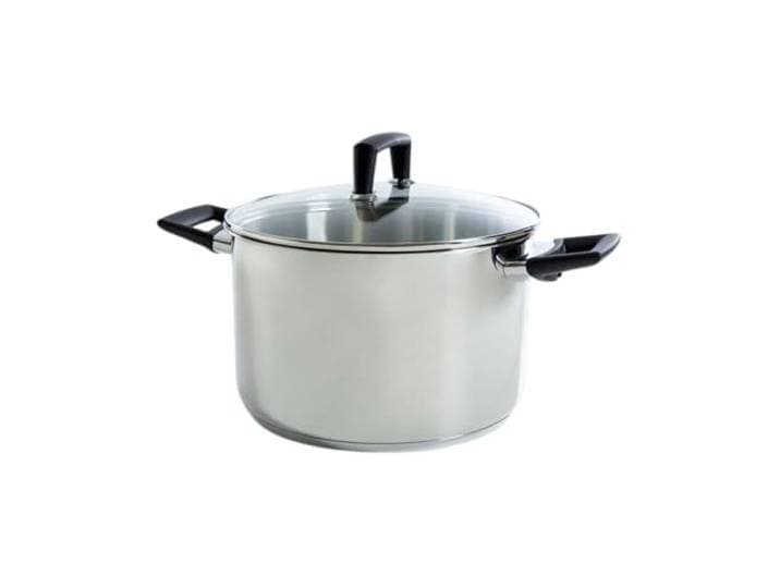 BK Blue Label Cool Roestvrijstalen soeppan 24 cm, koel blijvende handgreep, geschikt voor inductie, ovenbestendig, vaatwasmachinebestendig, zilver
