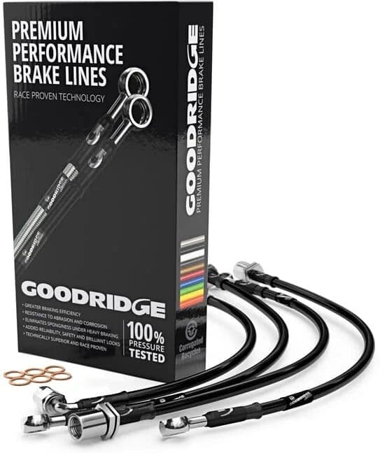 GOODRIDGE KIT LATIGUILLOS FRENO ZINCADOS METALICOS ALFA ROMEO 166 2.0Twin Spark