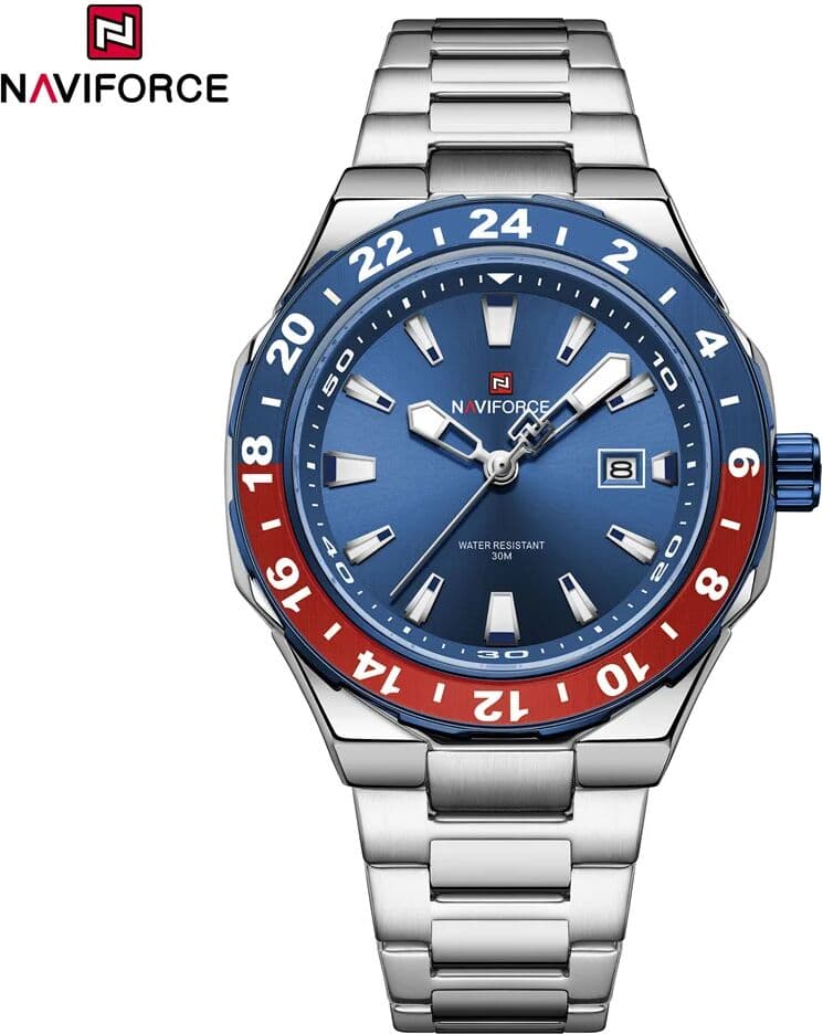 Naviforce 9249  Sports Casual Mens Watch Business Stainless Steel Quartz Wristwatches Male Clock Reloj Hombre