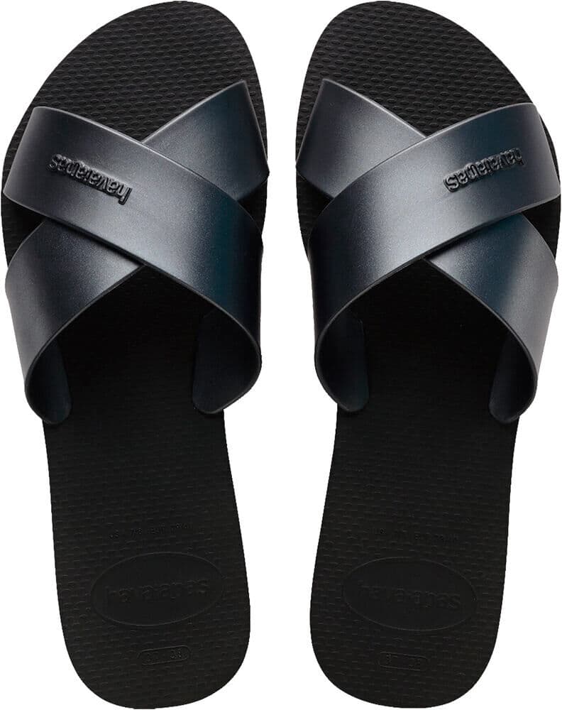 Havaianas aqua metallic chanclas mujer Negro (3940)