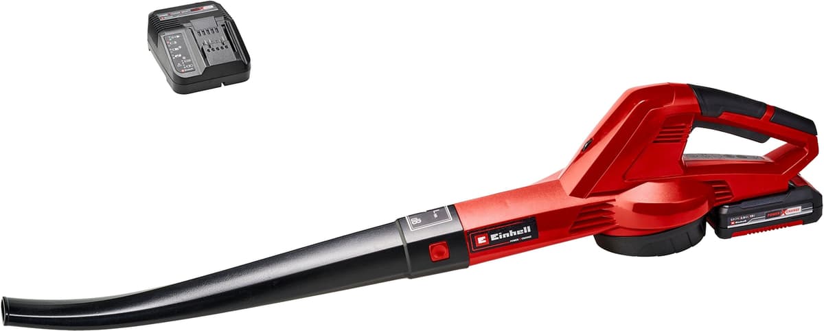 Akku-Laubbläser EINHELL "GC-CL 18 Li E Kit", rot, Kunststoff, Laubsauger, 210 km/h Blasgeschwindigkeit, mit Akku 18V/2,0 Ah und Ladegerät