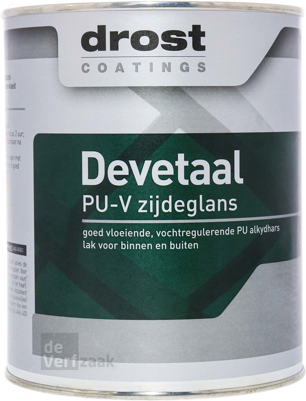 Drost Devetaal PU-V Zijdeglans - 2,5 Liter - Wit / Kleur   8717154069648   Verf