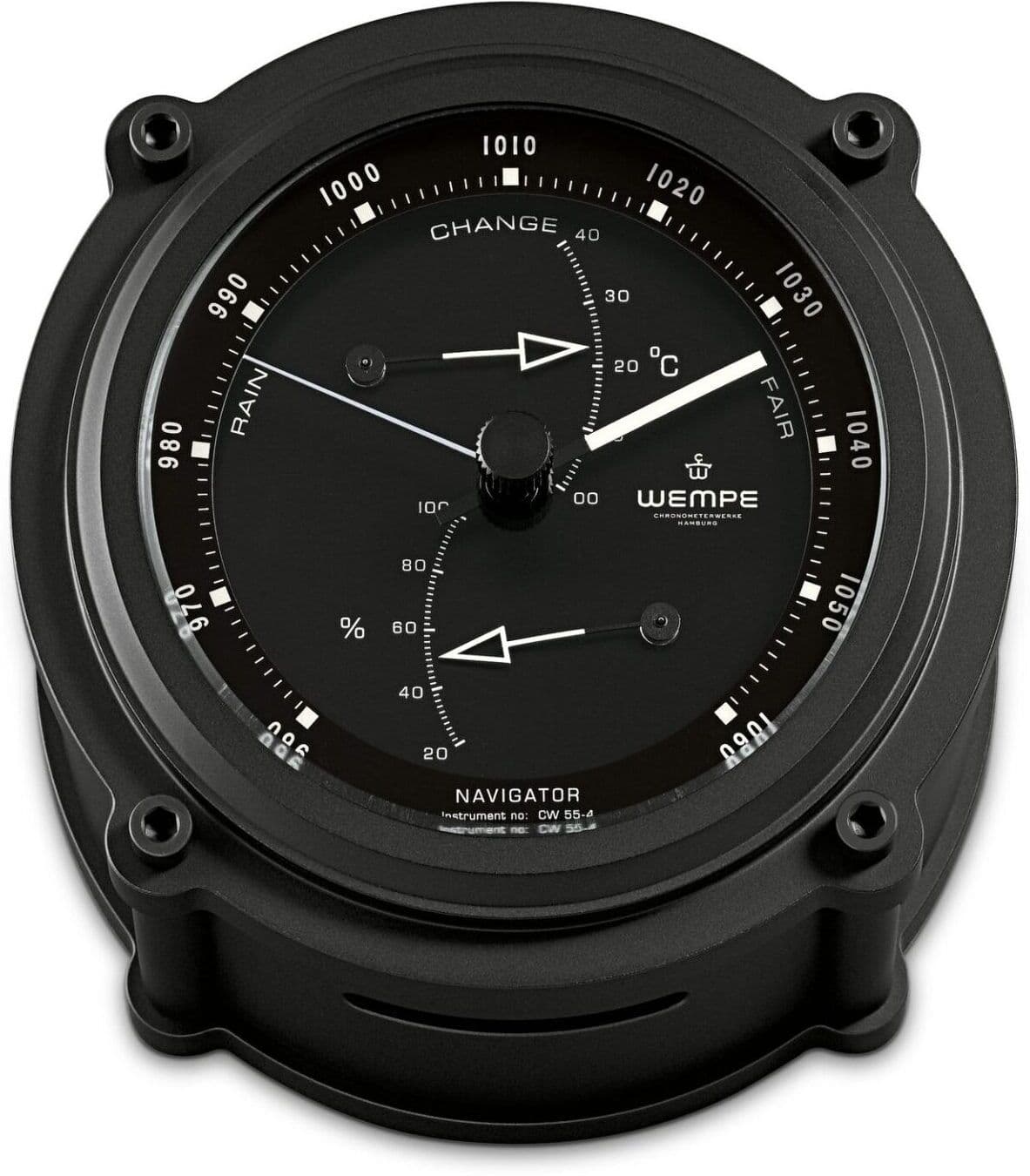 Wempe Navigator Ii – Barometer, Termometer Og Hygrometer 130 Mm