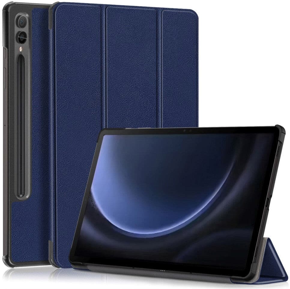 INCOVER Samsung Galaxy Tab S9 FE+ (Plus) Tri-Fold Skinn Deksel m. Stativfunksjon - Blå