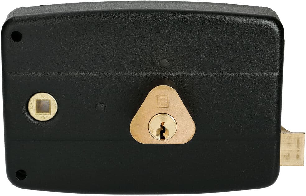 Serrure monopoint en applique ERCY 5 goupilles 5G horizontal fouillot droite MV1 cylindre de 45 mm compatible 40 mm HERACLES C5-501712M-1MV