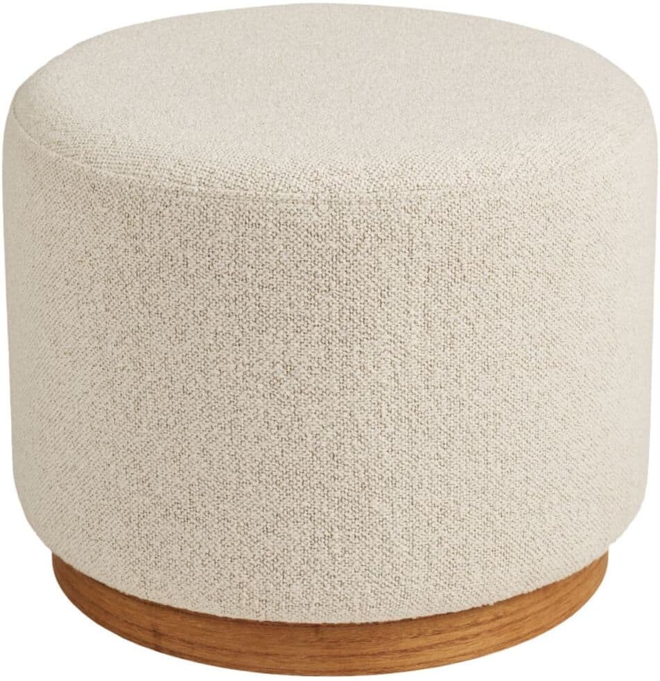 Moloo Puf de tela color arena ø50 cm