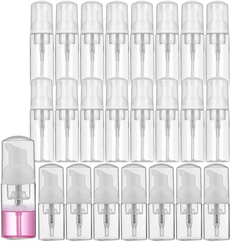 SZCJMYKJ 30Pcs 30ml 50ml 60ml 100ml Plastic Foam Pump Bottle Empty Face Cleaner Cosmetic Bottles Soap Dispenser Refillable Hand Sanitizer