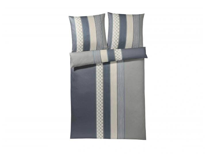 Kissenbezug Cornflower Stripes Deep Coal, Mako-Satin