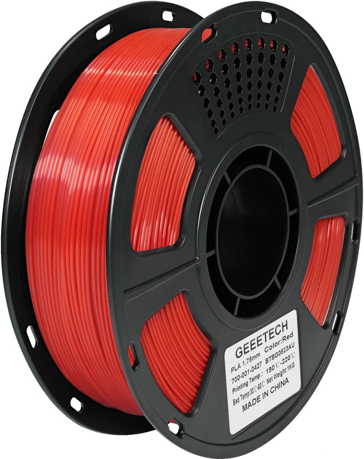 Geeetech Pure PLA Filament 1.75mm, 1KG (2.2LBS), Tangle-Free 3D Printer Filament, ±0.03mm High Precision, Vacuum Sealed, Eco-Fri