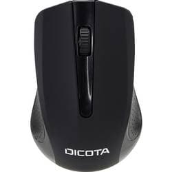Dicota Wireless Mouse COMFORT Maus Funk Optisch Schwarz 1000 dpi Integriertes Scrollrad D31659