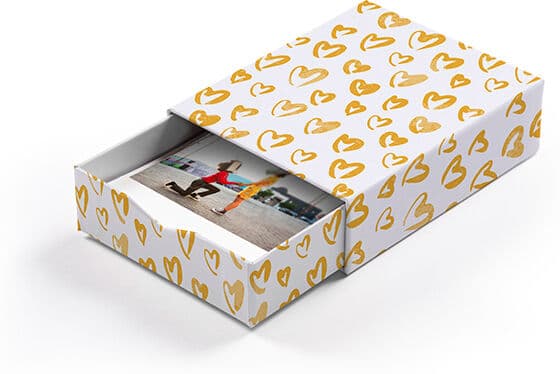 Myposter Bilderbox mit 10 Fotos im Design "Herzklopfen Yellow"