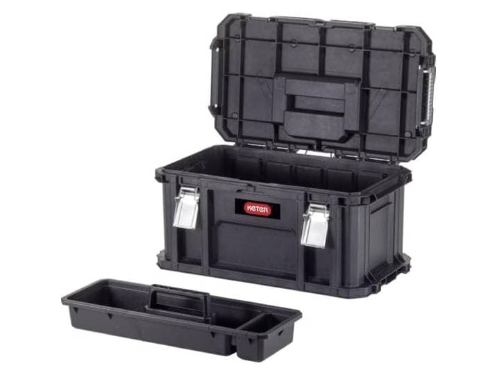 Keter Connect gereedschapskoffer - zwart - 54x31,2x27,5cm