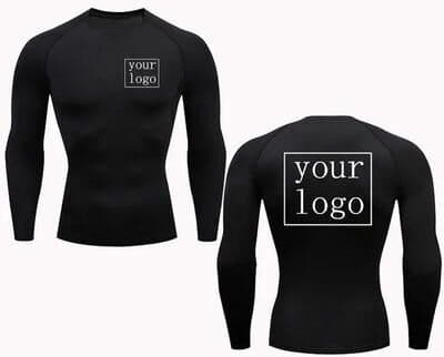 Uplift Picks Custom Logo Compression T Shirt Quick Dry Workout Gym Tee For Men And Women white xl