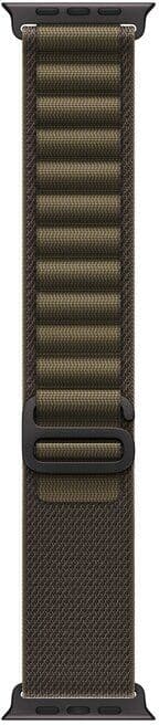 BRACELETE APPLE 49MM LOOP ALPINE VERDE AZEITONA TITÂNIO PRETO - S