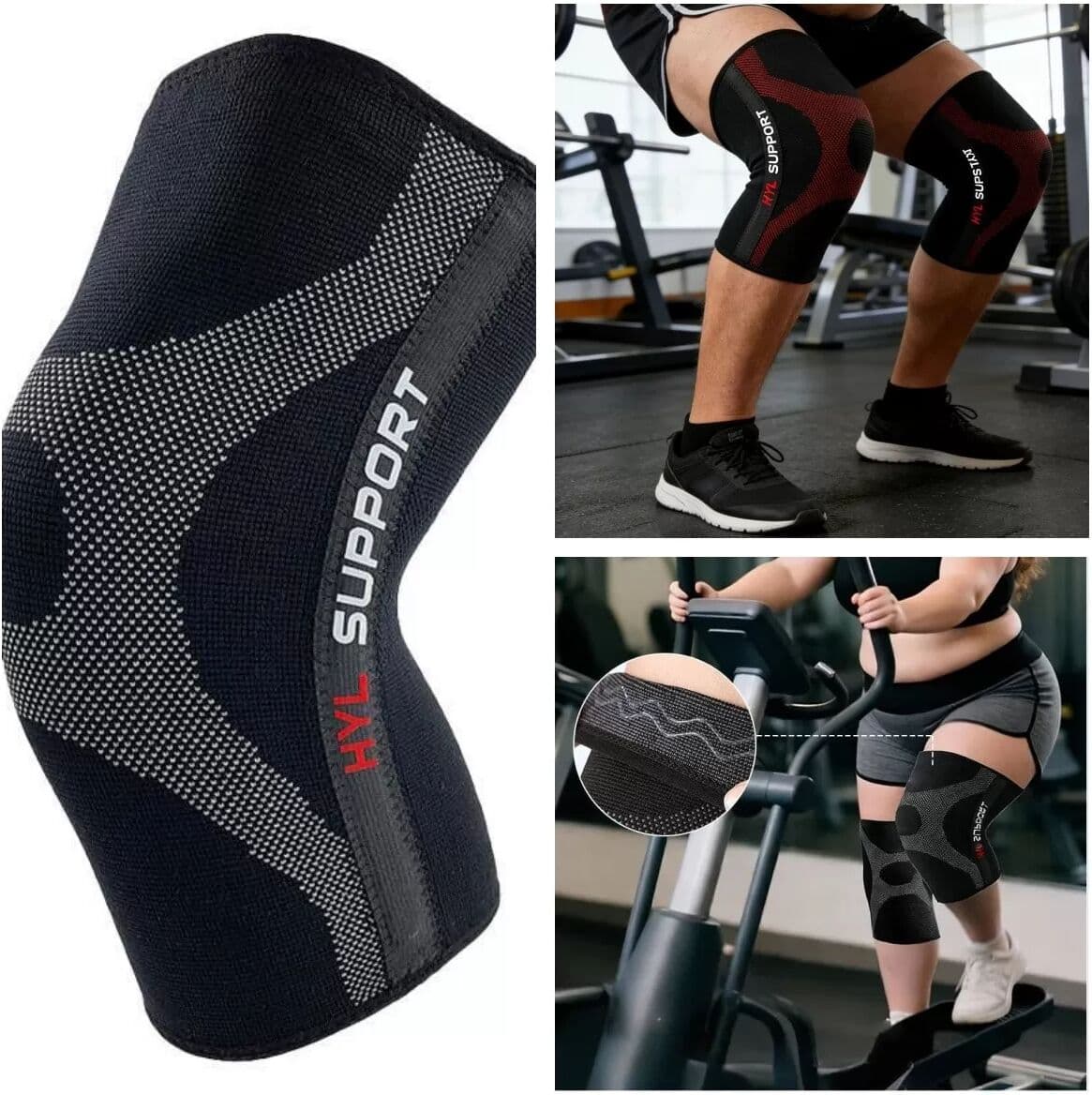 INF Plus Size Kupferionen-Sport-Kniebandage – Zusätzliche Unterstützung für Fitness XXXL