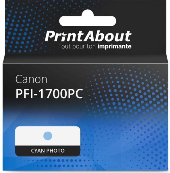 Cartouche PrintAbout compatible pour Canon PFI-1700PC - Cyan photo