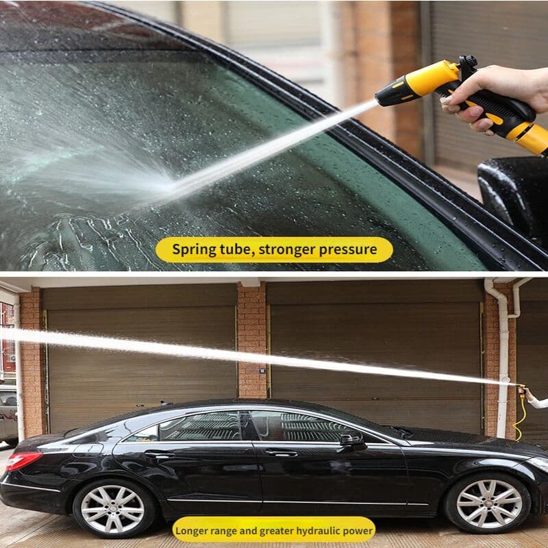 NONE 10-30 Meter Telescopic Water Pipe with High-pressure Nozzle Car Washing Tool Set Extension Hose Water Hose for Pressure Cleaner