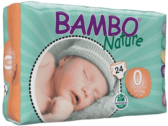 Bambo Nature 0 XXS Fraldas 1-3Kg x24