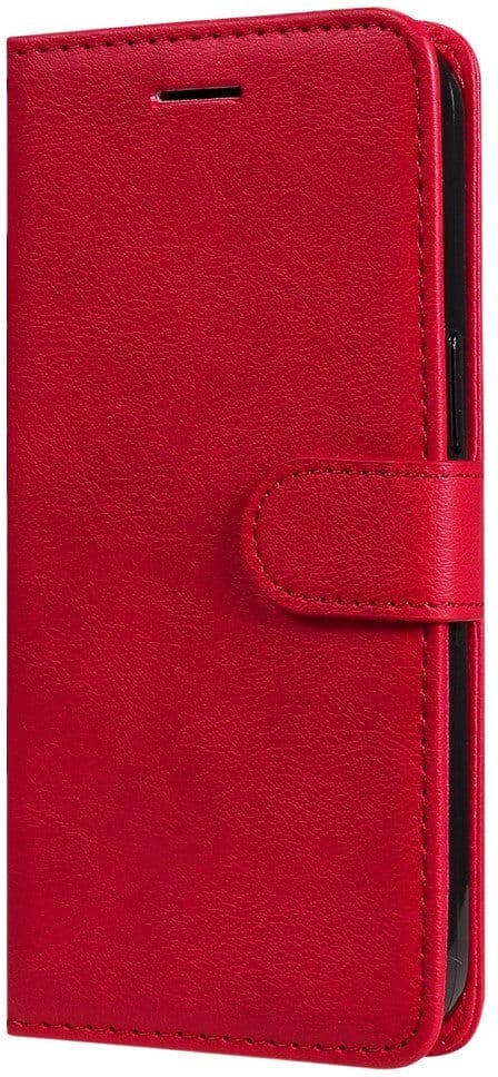 INCOVER iPhone 15 Pro Max Læder Flip Cover m. Pung og Strop - Rød