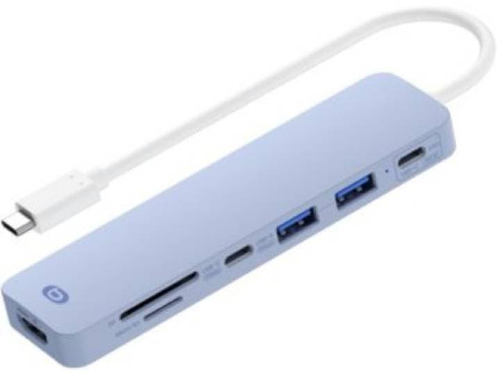 Essentielb - Hub 7 En 1 Usb C Violet