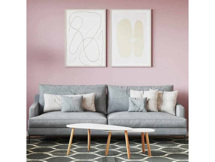 vidaXL Wandfarbe Rosa 2,5 L Wall Print