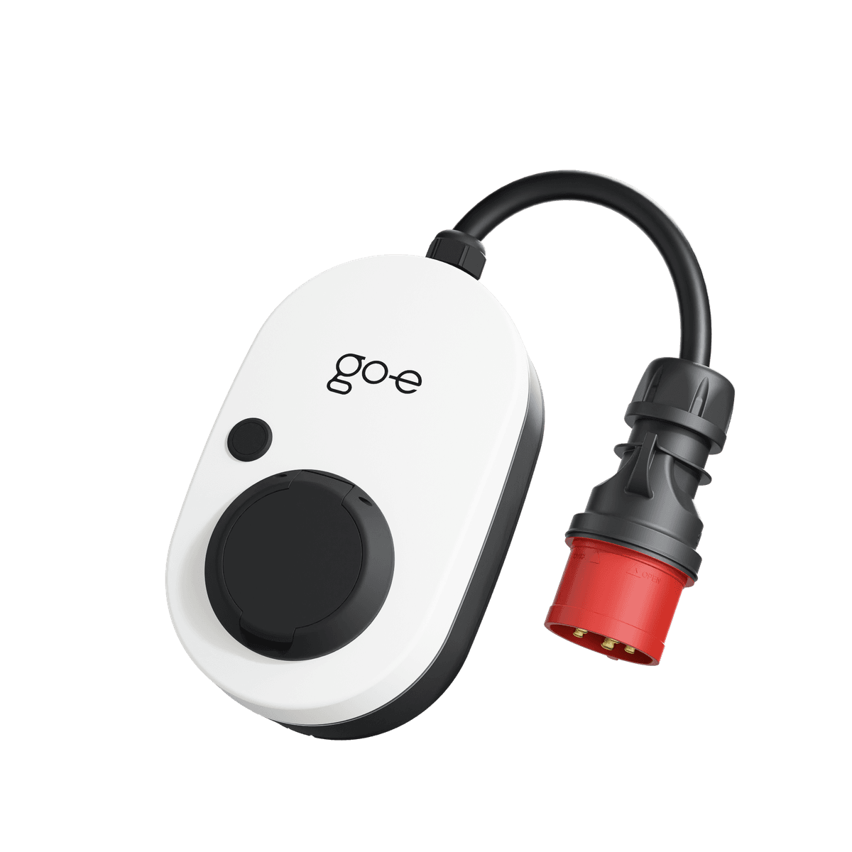 go-eCharger go-e Charger Gemini flex Wallbox, 22kW, 32A CEE rot Stecker, weiß CH-04-22-01