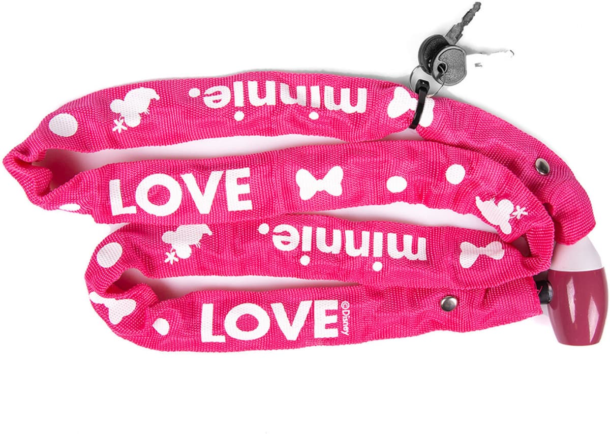 Candado de bicicleta SEVEN Chain Minnie 120cm Pink 9225