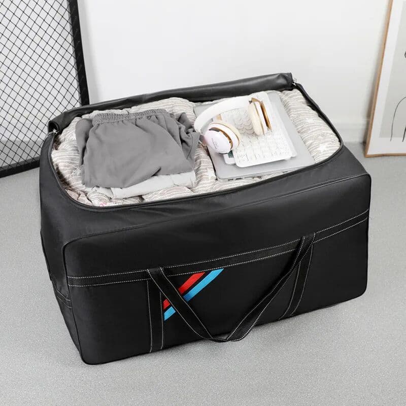 NONE Large Capacity Trolley Bags with Wheels Foldable Luggage Wheeled Bag Travel Suitcase Waterproof Handbag Weekend Rolling Luggage