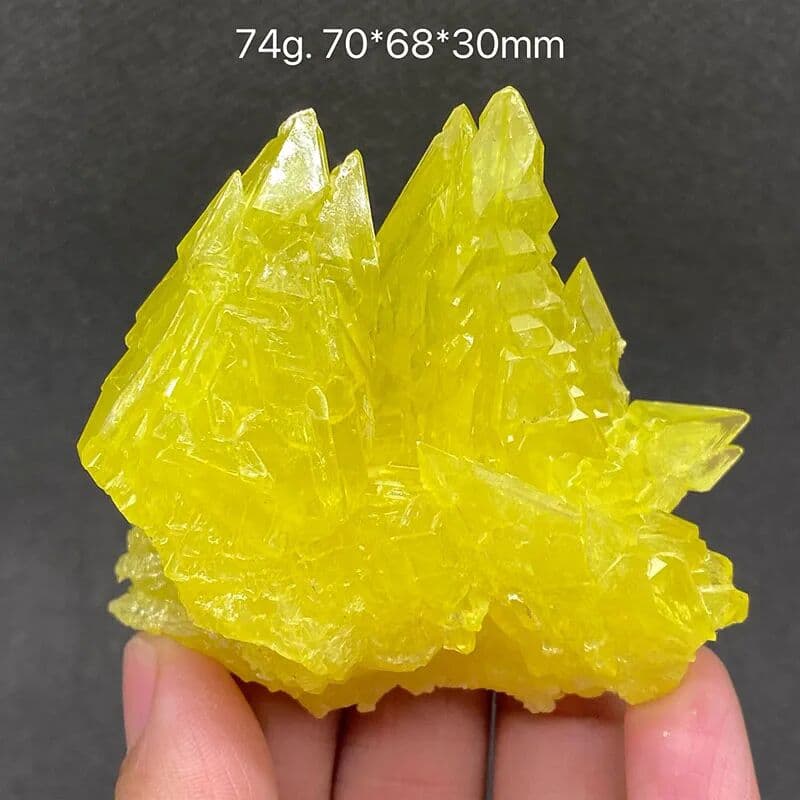 WETFGTNM 100% Natural(Yellow) Native Sulfur Mineral Specimens Stones and Crystals. Ornamental Collectibles