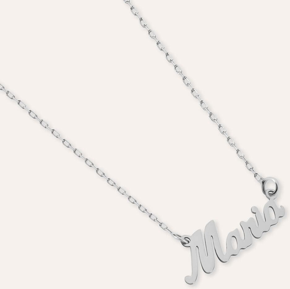 Stroili Collana Maria Gold Names Oro Bianco Collezione: Gold Names Oro Bianco