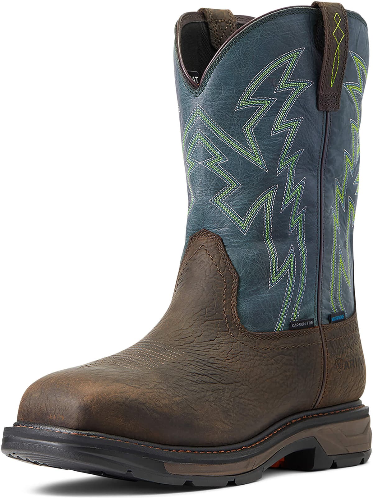 Men's WorkHog XT BOA Waterproof Carbon Toe Work Boots in Bruin Brown, Size: 14 EE / Wide by Ariat