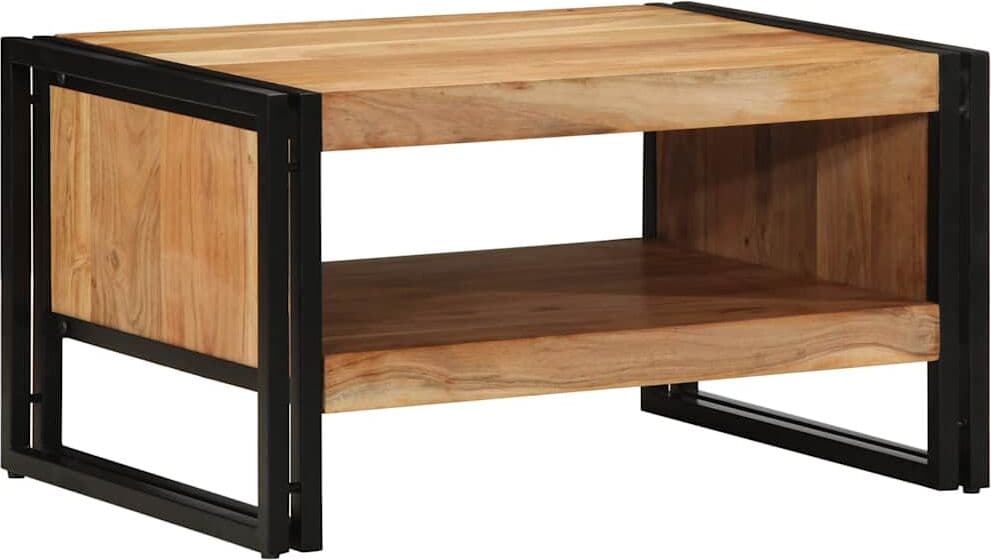 vidaXL Table basse 70x50x38 cm bois massif acacia