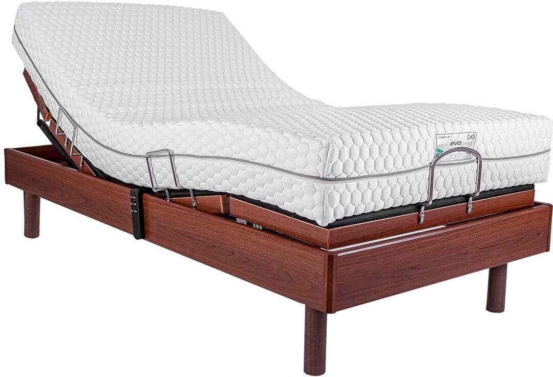 Dimaflex Conjunto colchón de viscoelástica y somier de madera EVO MOTOR 2 .  (Cama 105 x 190 cm) Nogal