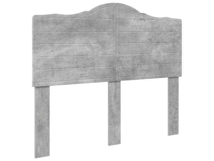 Makastle Kopfteil Betongrau Holzwerkstoff 138x100 cm Stabile Konstruktion