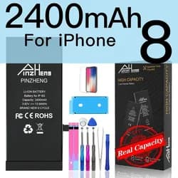 Ersatzakku für iPhone 5 bis XS Max mit Werkzeug - 2400mAh For i8