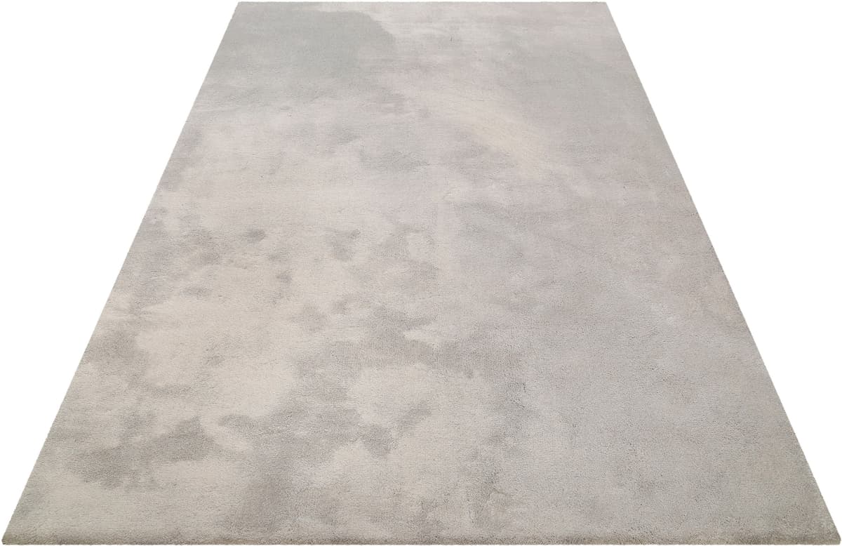 Teppich WECON HOME BASICS "Vanessa" Gr. 31, grau (mittelgrau), B:130cm H:20mm L:190cm, Kunstfaser, Teppiche, Teppich, besonders weich durch Mikrofaser, Wohnzimmer mittelgrau B : 130cm 1 Stk., 20mm, L: 190cm