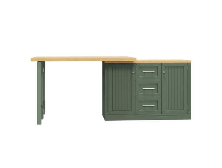 Flieks Kücheninsel Ausziehbar 360° Drehbar Grün Snackregal Schublade, 120x74x40 cm, Küchen, Küchenmöbel, Kücheninseln