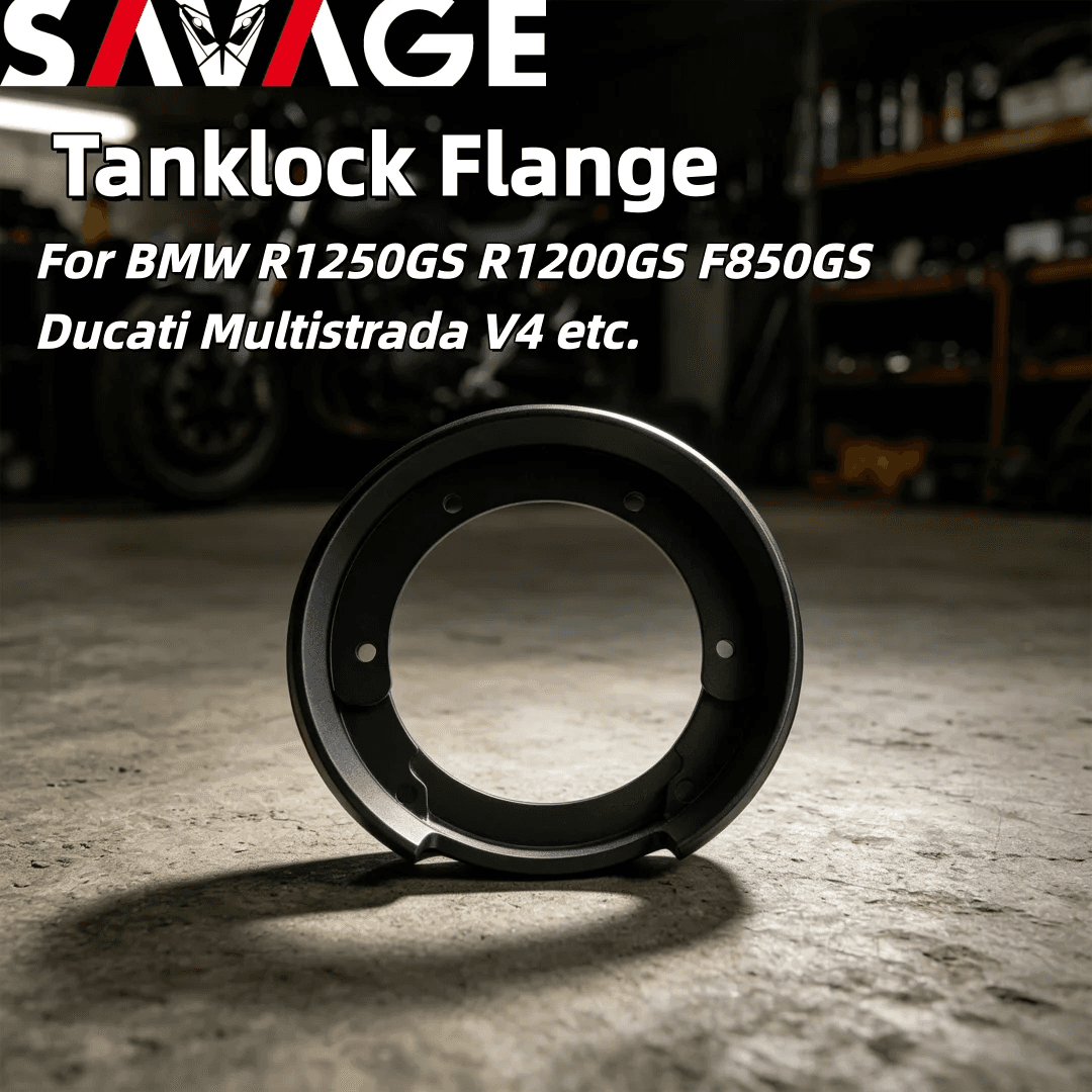 NONE SAVAGE TTP-LH117 Fuel Tank Bag Adapter Ring Tanklock Mount Black for BMW R1250GS R1200GS F850GS Ducati Multistrada V4 Etc.