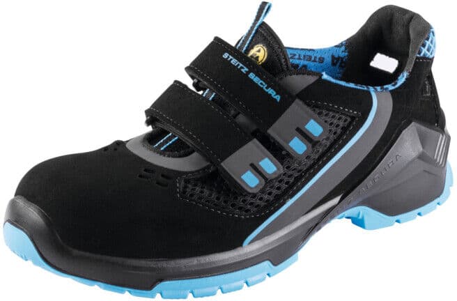 STEITZ SECURA Sandales noir/bleu VD PRO 1000 SF ESD, S1P XB, Pointure UE : 39 (VD PRO 1000 SF XB 39)