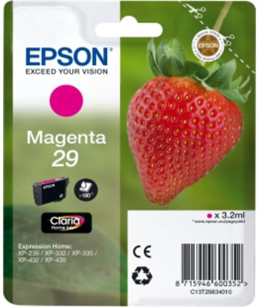 Epson Inktcartridge 29 (C13T29834012) Magenta