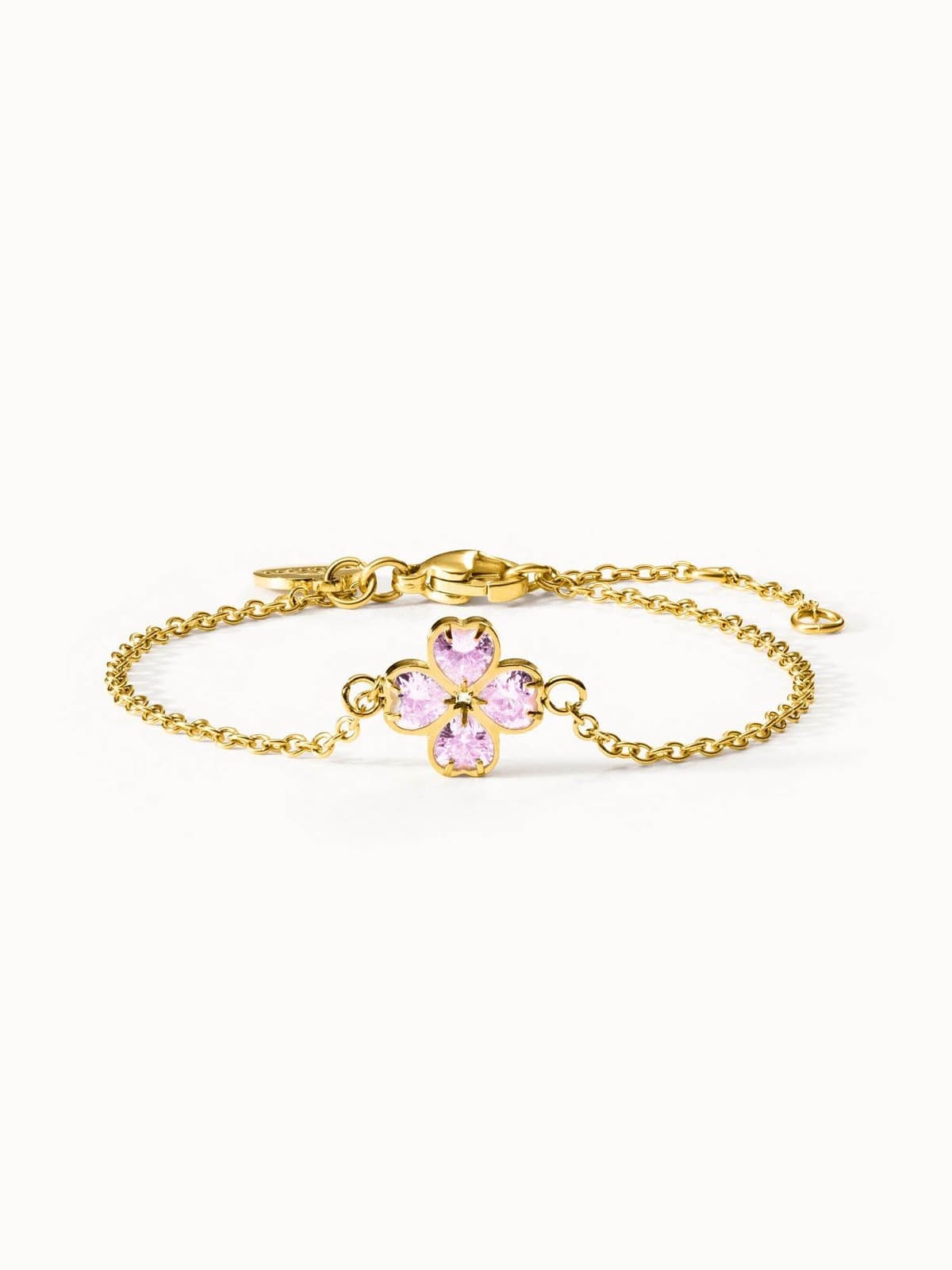 PURELEI Cuore Rosé Armband, verstellbare Länge