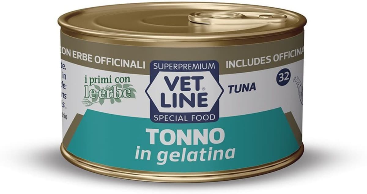 Vetline Vet Line Gelatina Tonno 70 g Umido per Gatti