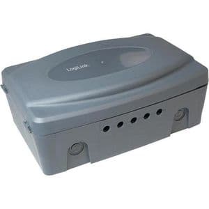 LogiLink Kabelbox LPS223, aus Kunststoff, grau, 32 x 21 x 12 cm